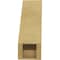 Ekena Millwork 5-inch W x 10-inch D x 14-inch H Copenhagen Rough Cedar Woodgrain TimberThane Knee Brace, Primed BRCUR05X10X14CHGRCPR - alternate 4